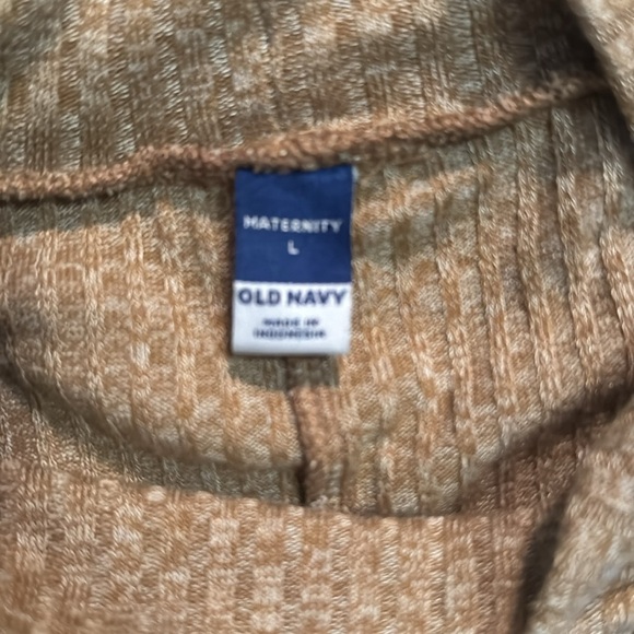 Old Navy Maternity Mock Neck Double Layer Nursing Midi Dress Size Large - Picture 7 of 7